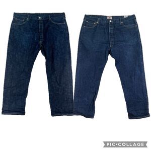 Lot Of 2 Levi's 501 XX  Jeans Men’s 44x32 Blue Denim Button Fly Big And Tall